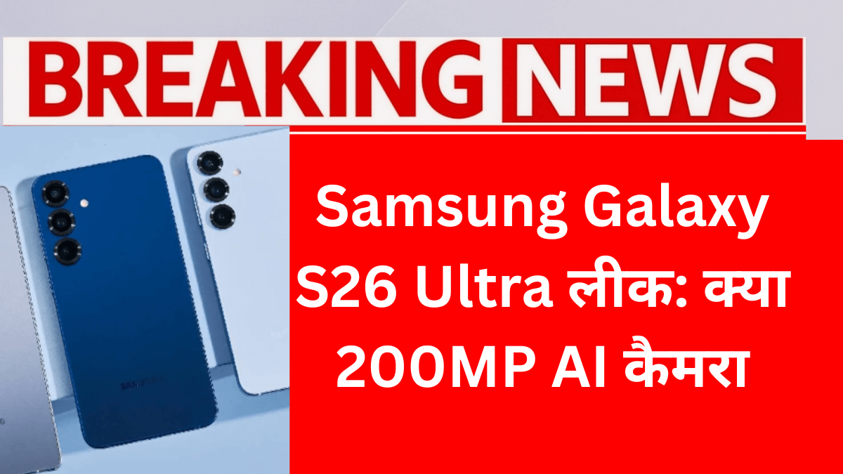 Samsung Galaxy S26 Ultra लीक: क्या 200MP AI कैमरा और S Pen फिर बनाएंगे नया रिकॉर्ड?